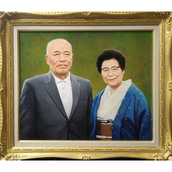 秋光の小径 油彩スクエア額装アート」