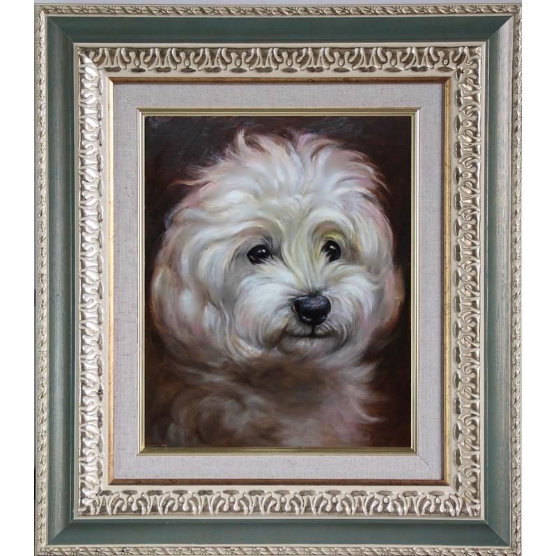 大切なペットとの想い出を絵画にしてみませんか？ （油絵 額縁 自画像