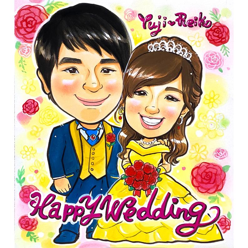 ❤️幸せウェディング似顔絵❤️ ﾟ・。｡・ﾟ・。｡・ﾟ・。 Happy Wedding ｡・ﾟ・。｡・ﾟ・。｡・ﾟ・。 大切