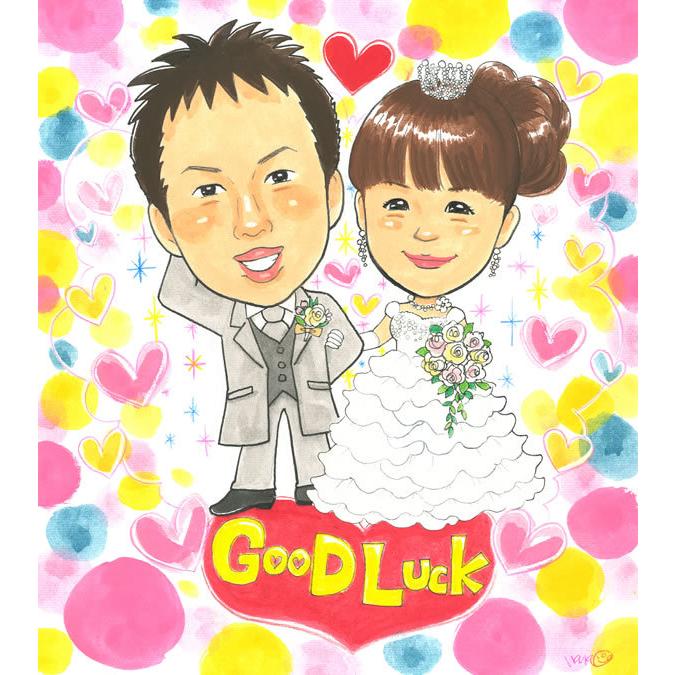 ウェルカムボード 似顔絵 玄関 結婚式 文字 贈呈品 ウェディング