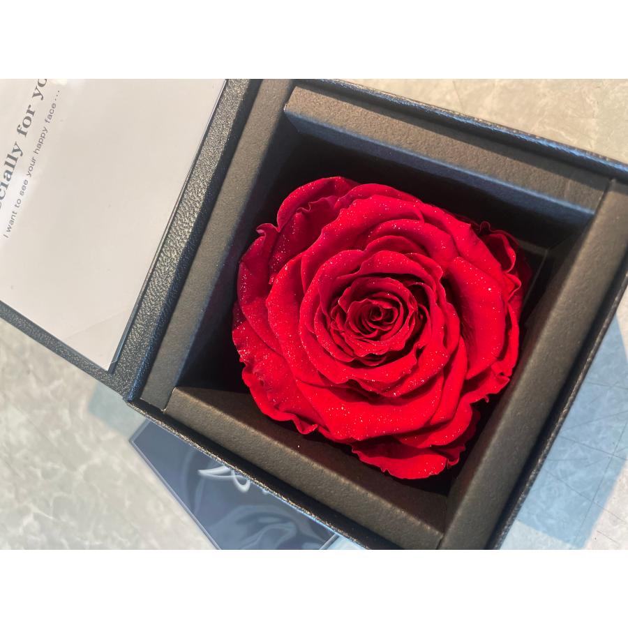 プリザーブドフラワー 母の日 花束 プロポーズ 指輪 誕生日 レインボー