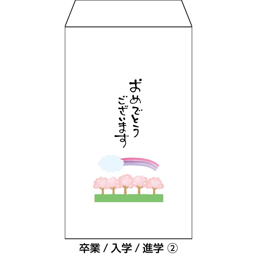 卒業・入学・進学用 新紙幣が折らずに入る ちょっと大きめ祝儀袋  1種類3枚セット |  | 03