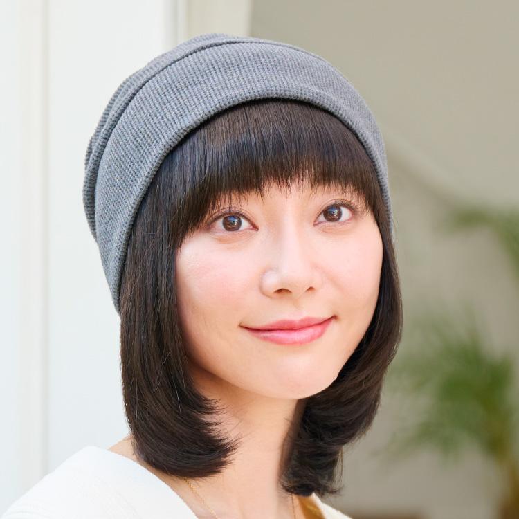 医療用帽子 抗がん剤 外出用 室内 ニット オーガニックコットン 綿