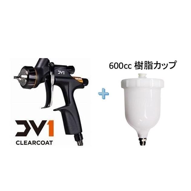 デビルビス DV1 クリアコート 1.4口径 スプレーガン センターカップ