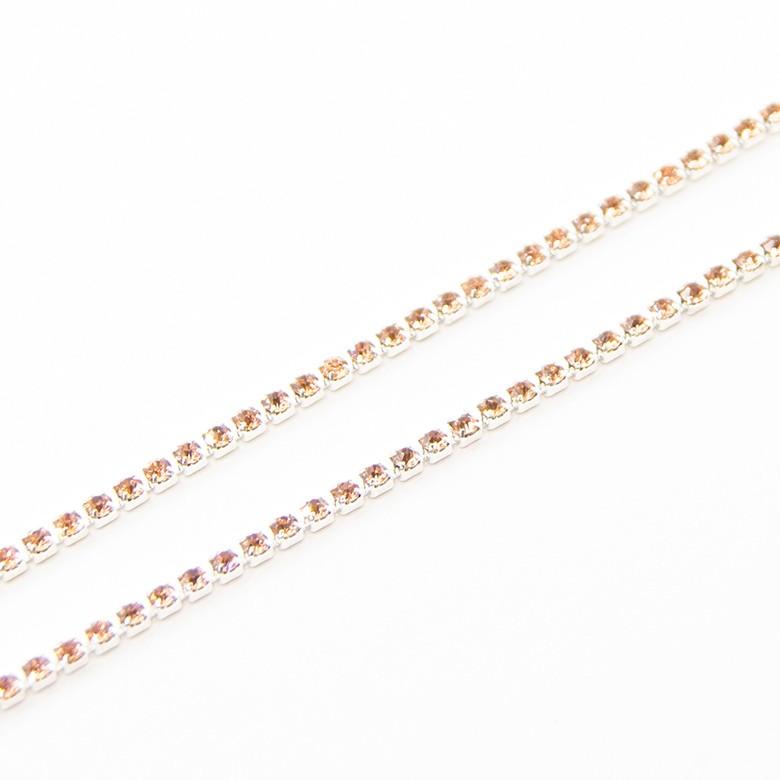 ラインストーンチェーン ラインストーン ガラスストーン 連爪 チェーン 15cmカット ネイルパーツ アクセサリーパーツ Chain Peach15 Chain Peach15 At Prettie 通販 Yahoo ショッピング