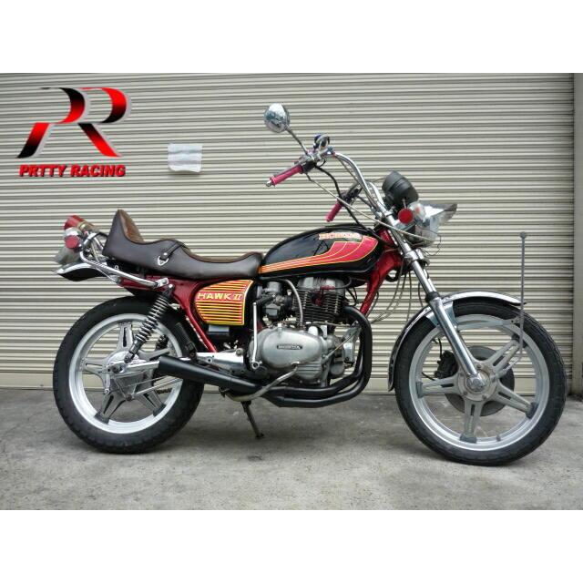 プリティー HONDA CB250TCB400T ホーク2 【極】 サイドクロスメガホン 