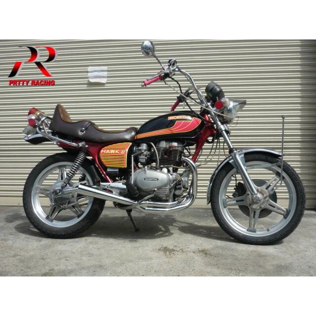 cb250n バブ ホーク マフラー プリティー サイドクロス プリティー HONDA CB250N CB400N ホーク3 【極】 サイドクロス