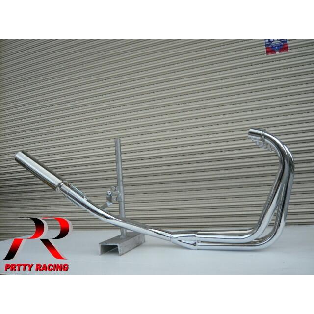 CBR400F Pretty Racing製　マフラー プリティー HONDA CBR400F 50.8π 4-1管 ALサイレンサー タイプ2 メッキ