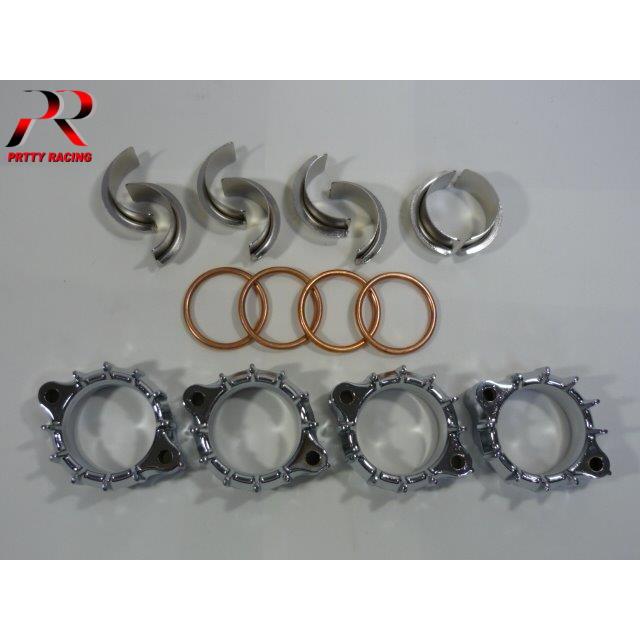 CBX400/550兼用 メッキ強化フランジセット(1台分) : PRETTYRACING