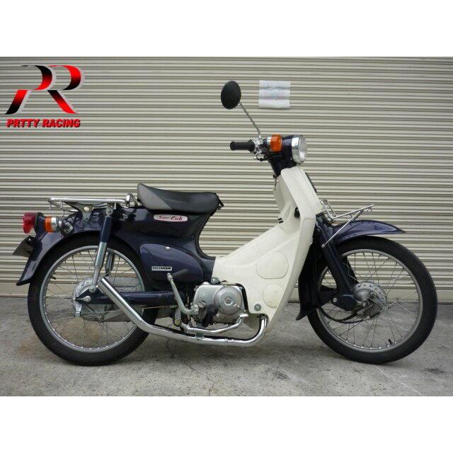 HONDA カブ ストレート管 メッキ マフラー PRETTY : PRETTYRACING