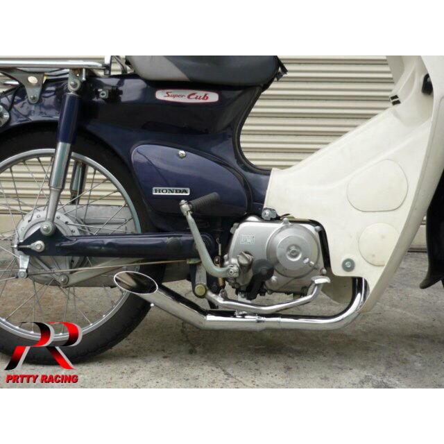プリティ― HONDA カブ やんちゃ管 メッキ マフラー PRETTY プリティ― HONDA カブ やんちゃ管 メッキ マフラー PRETTY
