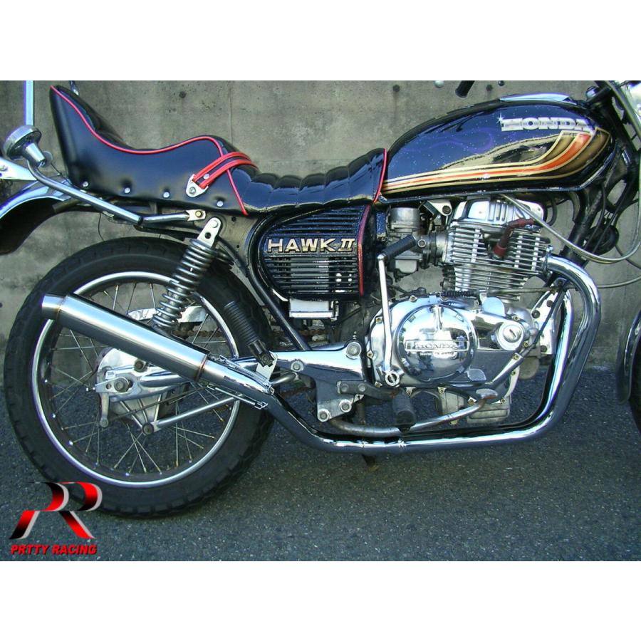 プリティー HONDA CB250T CB400T ホーク2 2-1管 50.8π ALサイレンサー