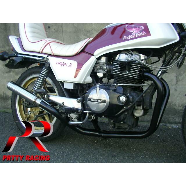 プリティー HONDA CB250N CB400N ホーク3 2-1管 50.8π ALサイレンサー