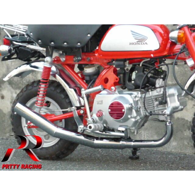 HONDA モンキー FI車 ショート管 メッキ マフラー PRETTY