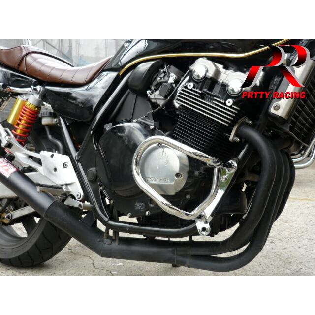 HONDA CB400SF NC31 エンジンガード メッキ : PRETTYRACING HONDA CB400SF NC31 エンジンガード メッキ : PRETTYRACING