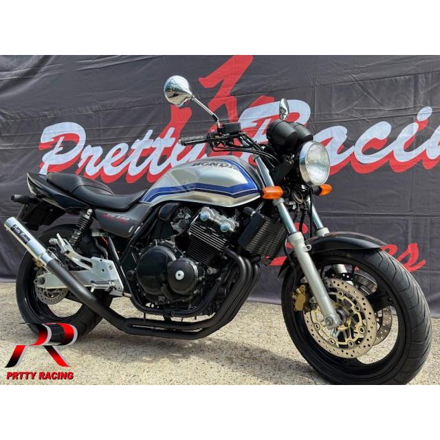 プリティ― HONDA CB400SF VTEC NC39 54π 分割式 ガニマタブレット管 黒
