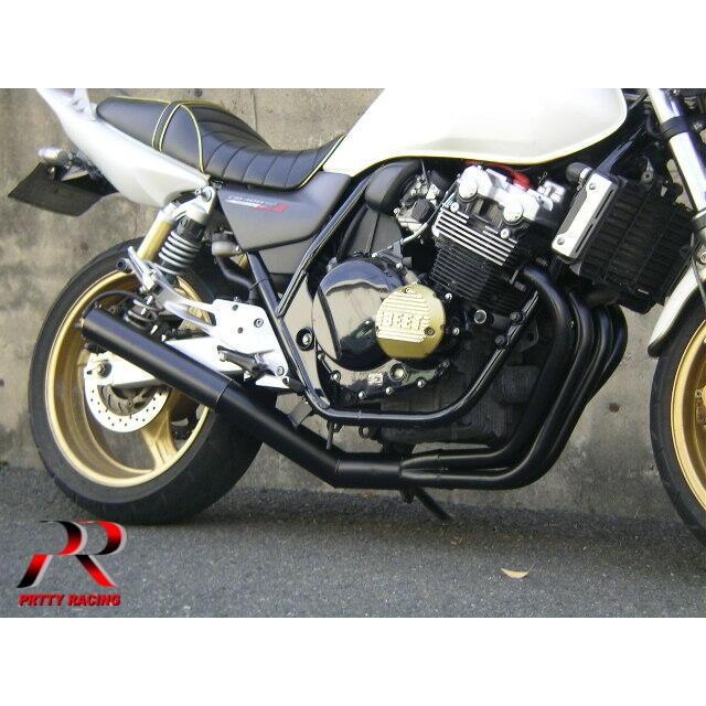 プリティー HONDA CB400SF VTEC NC39 ショート管 70π マフラー 黒｜pretty-racing