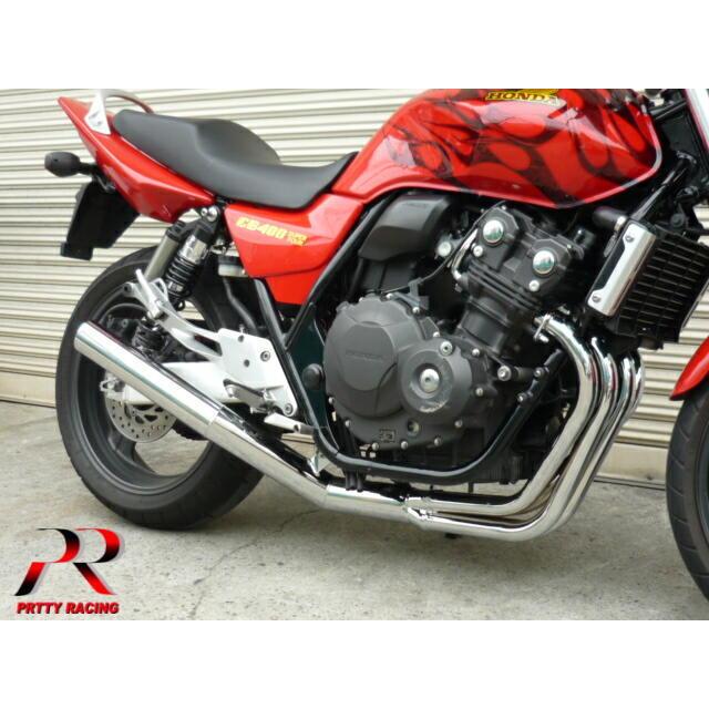CB400SF REVO NC42 ショート管 70π プリティー HONDA CB400SF REVO NC42 ショート管 70π メッキ マフラー