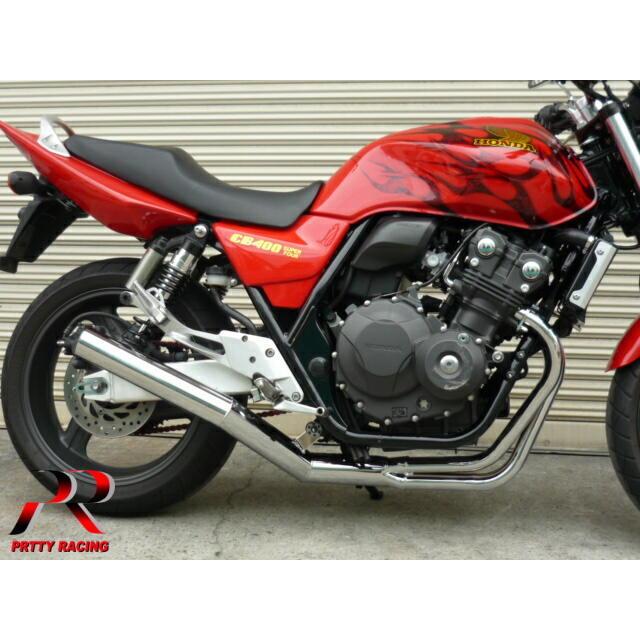CB400SF REVO NC42 ショート管 70π プリティー HONDA CB400SF REVO NC42 ショート管 70π メッキ マフラー