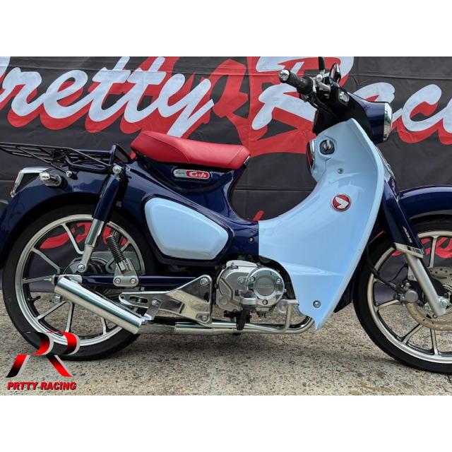 Pretty Racing カブ用ショート菅 プリティ― HONDA スーパーカブ C125 PRETTY ショート管 メッキ