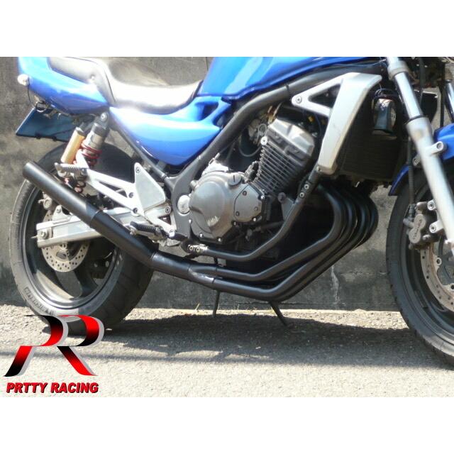 プリティー KAWASAKI バリオス2 60π ショート管 マフラー 黒