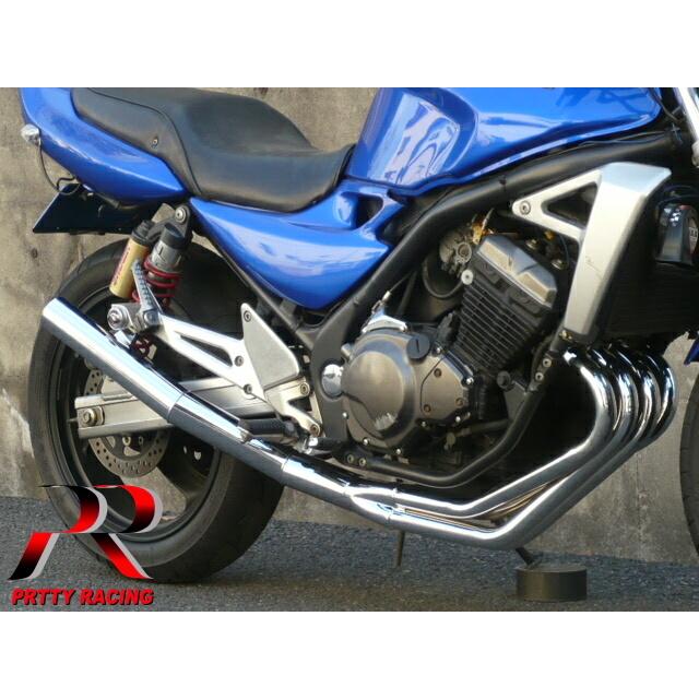プリティー KAWASAKI バリオス2 ショート管 60π メッキ マフラー