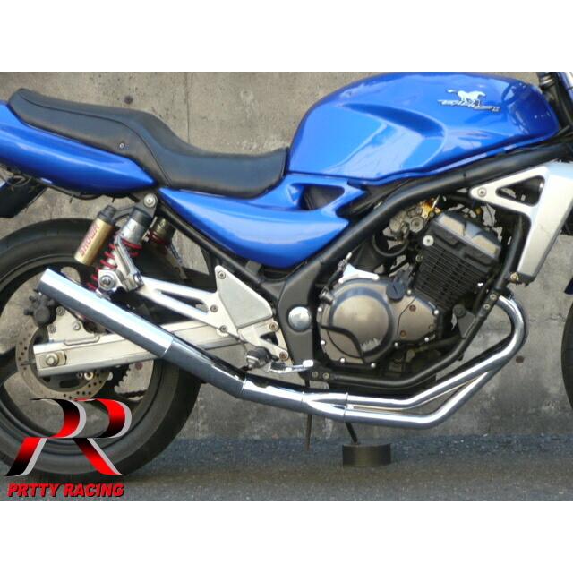 プリティー KAWASAKI バリオス2 ショート管 60π マフラー メッキ プリティー KAWASAKI バリオス2 ショート管 60π マフラー メッキ