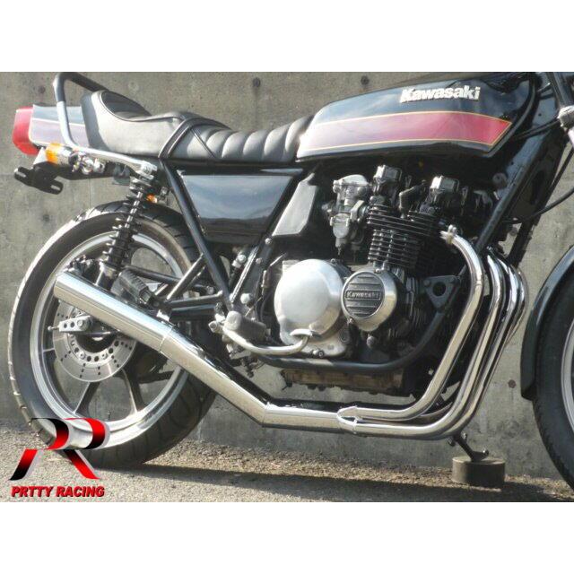 プリティー KAWASAKI Z400FX E1/E2/E3 ショート管 70π マフラー メッキ