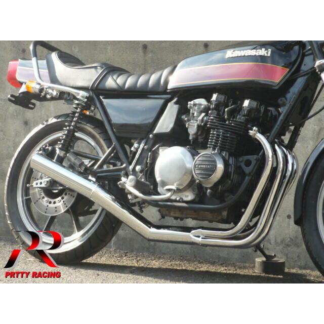 プリティー KAWASAKI Z400FX E1/E2/E3 70π ショート管 メッキ マフラー