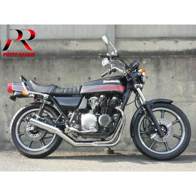 プリティー KAWASAKI Z400FX E1/E2/E3 ショート管 70π マフラー メッキ