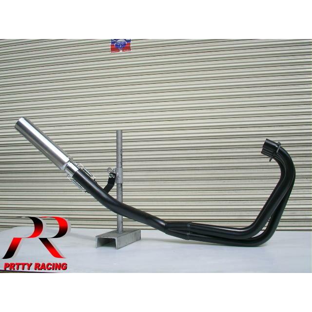 プリティー KAWASAKI Z400FX E4 4-1管 50.8π ALサイレンサー タイプ2 マフラー 黒