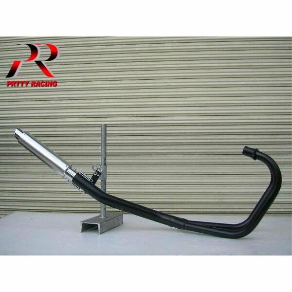 プリティー KAWASAKI Z250FT 2-1管 50.8π ALサイレンサー タイプ3 黒