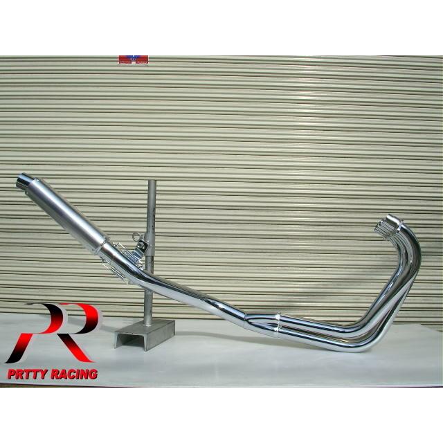 グリーン・ホワイト系 完成品♪ KAWASAKI GPZ400F 4-1管 50.8π AL