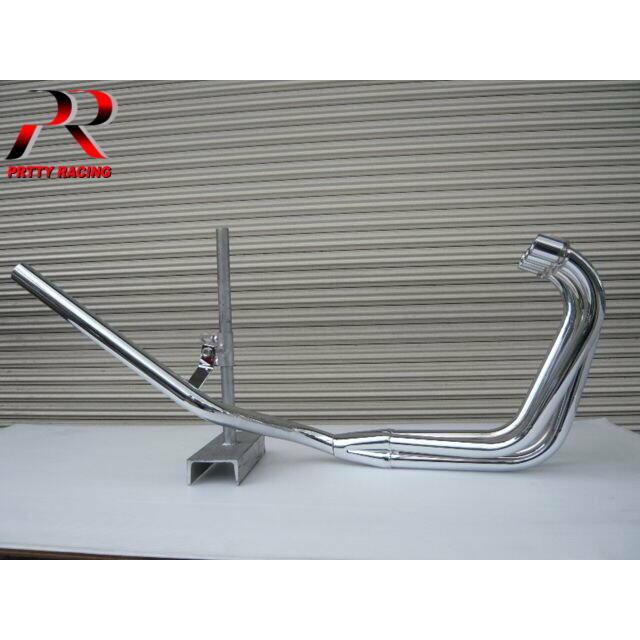 プリティ― KAWASAKI GPZ400F ミドル管 50.8π マフラー メッキ  