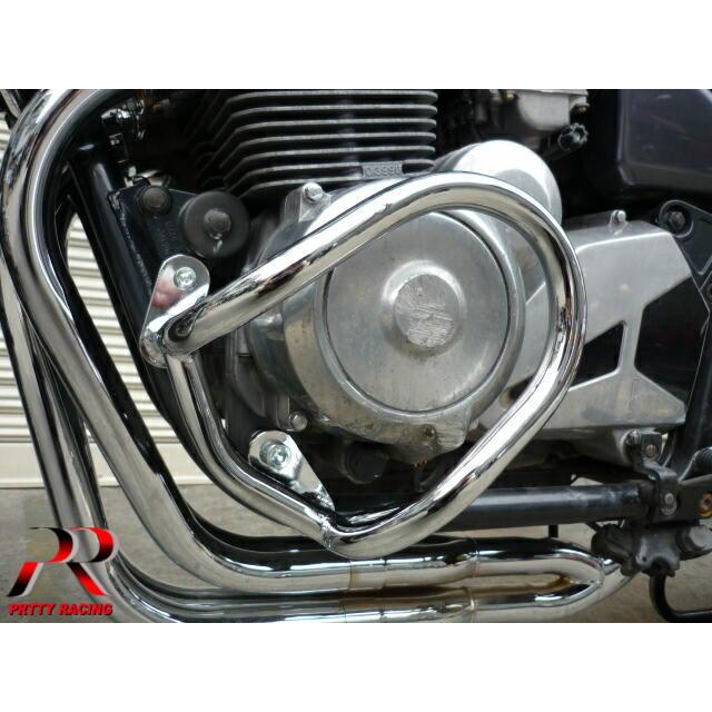 KAWASAKI ゼファー400 エンジンガード メッキ : PRETTYRACING KAWASAKI ゼファー400 エンジンガード メッキ : PRETTYRACING