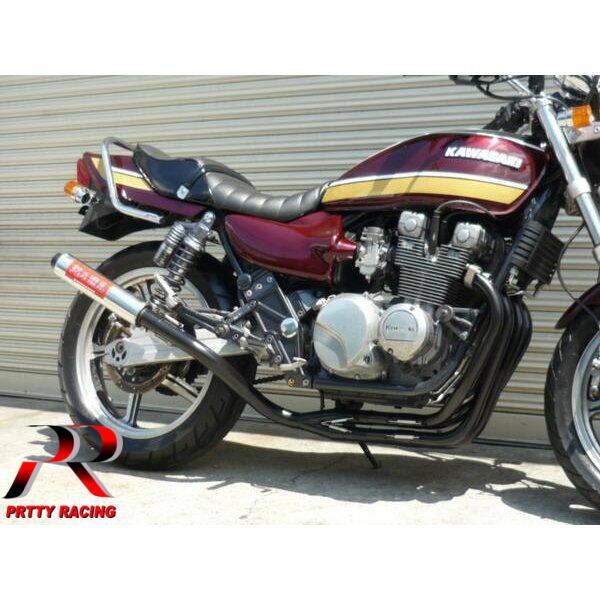 Kawasaki ゼファー400 初期型用　紀ノ国屋　当時物　マフラー プリティ― KAWASAKI ゼファー400/χ 紀の国屋 45π 分割式 4-2-1管 黒