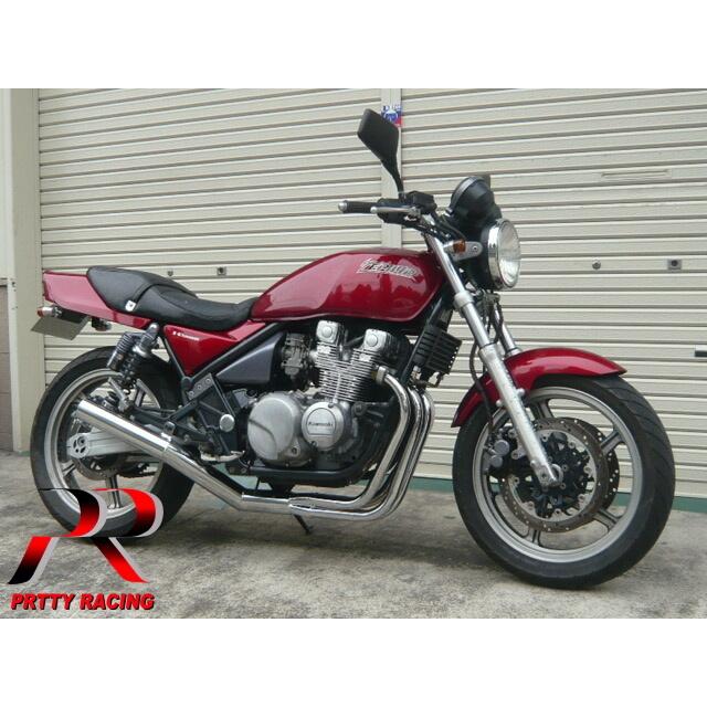 プリティー KAWASAKI ゼファー400/χ ショート管 〜 70π メッキ