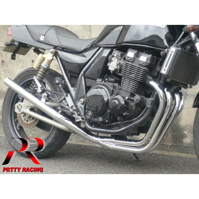 プリティ― KAWASAKI ZRX400/2 〜97 ミドル管 50.8π マフラー メッキ