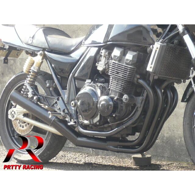 プリティー KAWASAKI ZRX400/2 〜97 ショート管 70π マフラー 黒 プリティー KAWASAKI ZRX400/2 〜97 ショート管 70π マフラー 黒