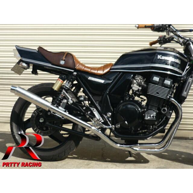 zrx400Ⅱマフラー4-1 プリティ― KAWASAKI ZRX400/2 98〜 4-1管 50.8π ALサイレンサー