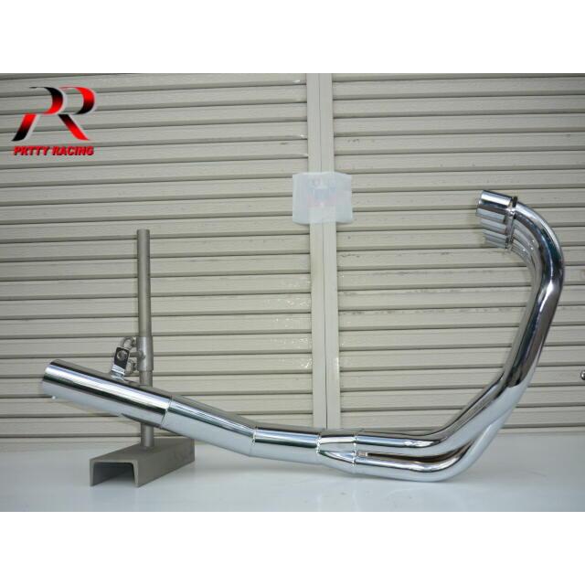 PRETTYRACING SPIDER KAWASAKI Z1000 Z1-R ショート管 70π メッキ