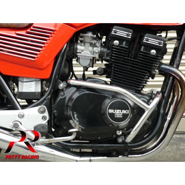 感謝セール！SUZUKI GSX250E ゴキ エンジンガード メッキ