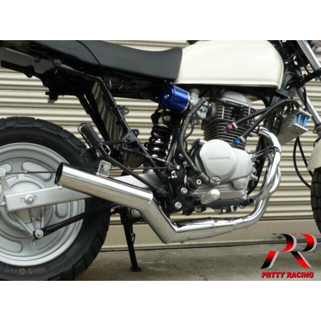 HONDA エイプ100 APE メッキ （PRETTY管？） マフラー 感謝セール！HONDA エイプ100 APE PRETTY管 メッキ マフラー PRETTY