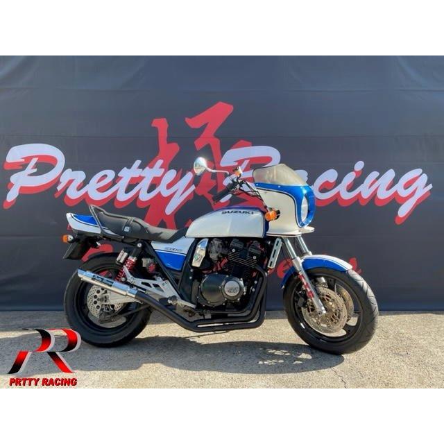 GSX400インパルス　GK79A プリティーレーシング　流タイプ3 421 プリティー SUZUKI GSX400 インパルス GK79A 【流タイプ3】黒 マフラー