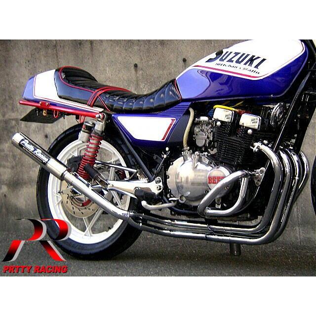 gsx400f プリティーレーシング　マフラー プリティー SUZUKI GSX400F 42.7π (改タイプ2) PRETTY管 マフラー