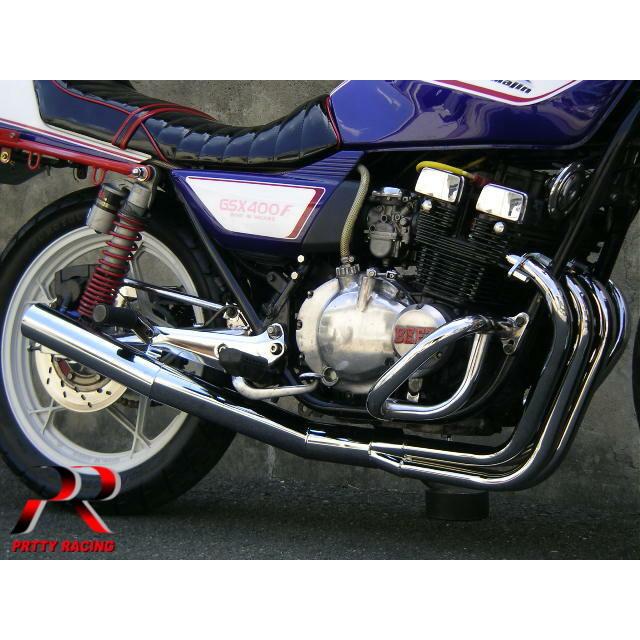 プリティー SUZUKI GSX400F ショート管 70π マフラー メッキ