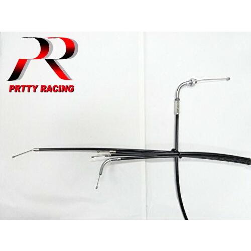 国内産 SUZUKI GT380 B1/2 (前期) 引き用 アクセルワイヤー 黒 10cm 