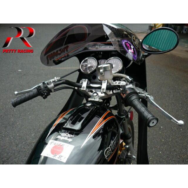 PRETTY RACING製 UPハンドル 7cm 黒 ゼファー XJR CB PRETTY RACING製 UPハンドル 7cm 黒 ゼファー XJR CB