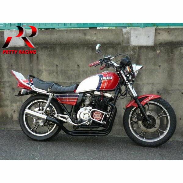 プリティー YAMAHA XJ400E/D 50.8 ガニマタ 黒 PRETTY管 イノガニ