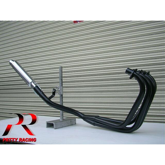 Pretty Racing ステンレス マフラー42.7 PRETTY RACING製 42.7π ステンレスサイレンサー タイプ3 プレート付